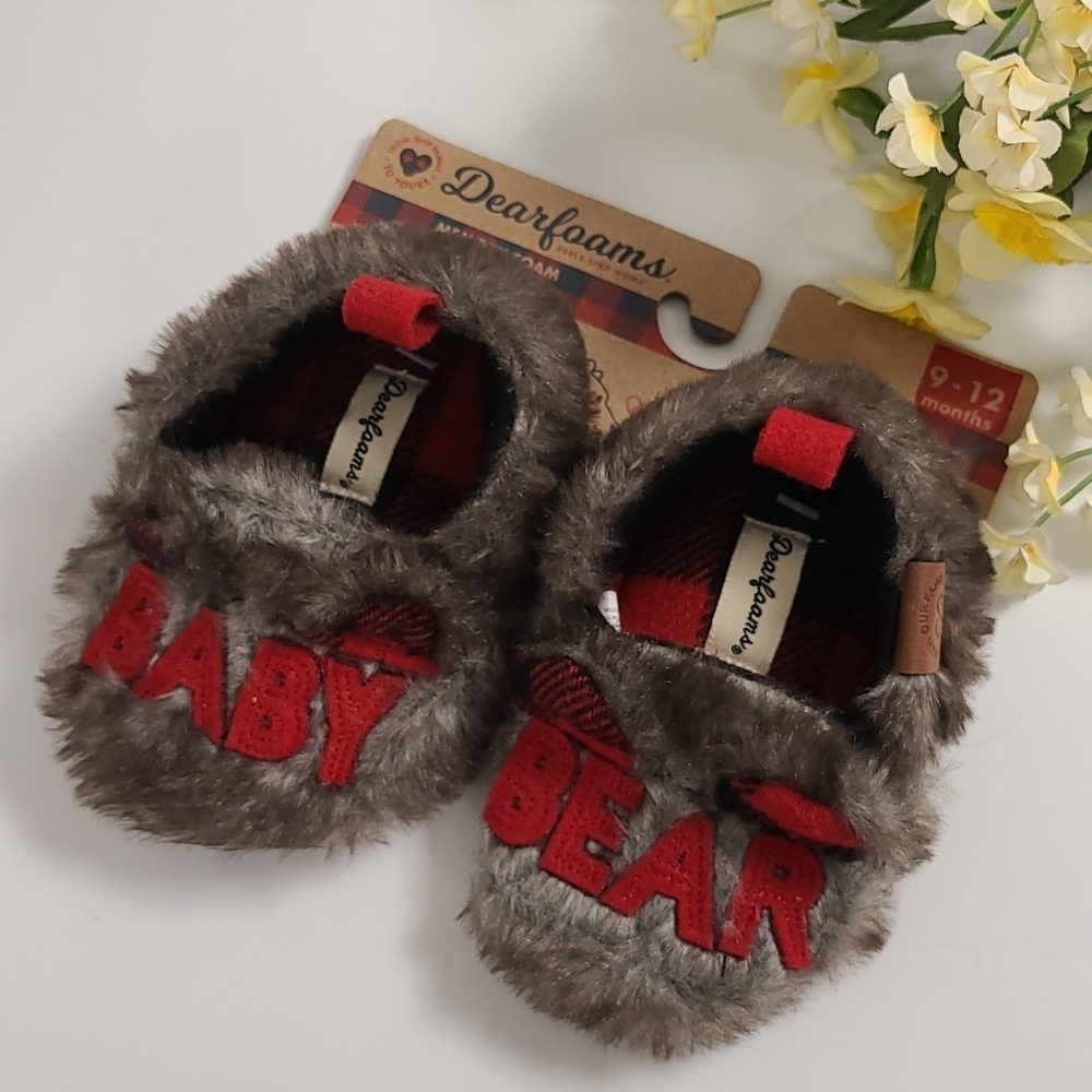 Dearfoams NWT Baby Bear Slippers 9-12 months